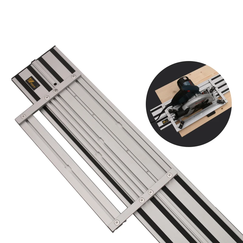 1400mm Electric Circular Saw Track Double Layer Guide Rail and Woodworking 90° Right Angle Guide Rail Clamp