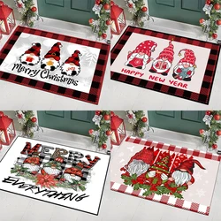 Christmas Tree Lights  Theme Floor Mat Kitchen Bedroom Decor Carpet Home Entrance Doormat Bathroom Door Foot Rug