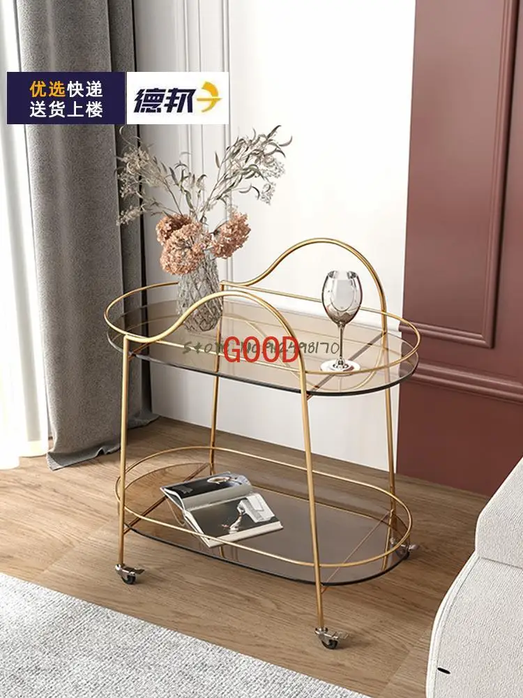 

Internet celebrity wrought iron hotel tea trolley wine trolley mobile meal delivery trolley rack ins commercial home dining