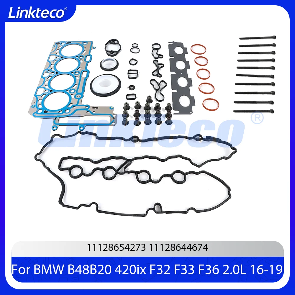 

Engine Head Gasket Kit Bolts Fit 2.0 T B46 B48 B20 B For BMW 420i 420ix 530i 630i 730i F32 F33 F36 X1-X4 Cooper S 2.0L 16-19