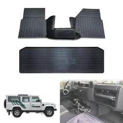 for Land Rover Defender 90 110 Puma TD4 2006-2016  waterproof car mats floor liner foot pads non skidding carpets