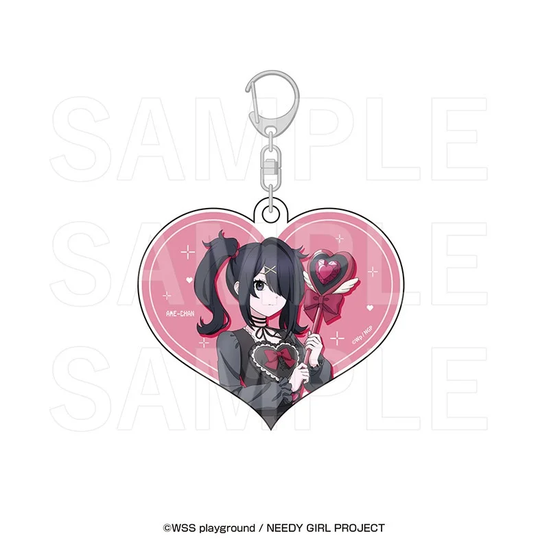 Game NEEDY GIRL OVERDOSE 6cm Ame-chan KAngel Acrylic Pendant Keychains Bag Decorations Animation Periphera