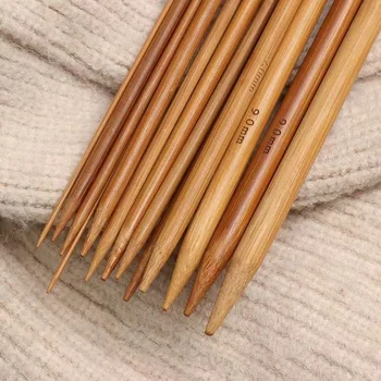 36cm Carbonized Bamboo Knitting Needles 1