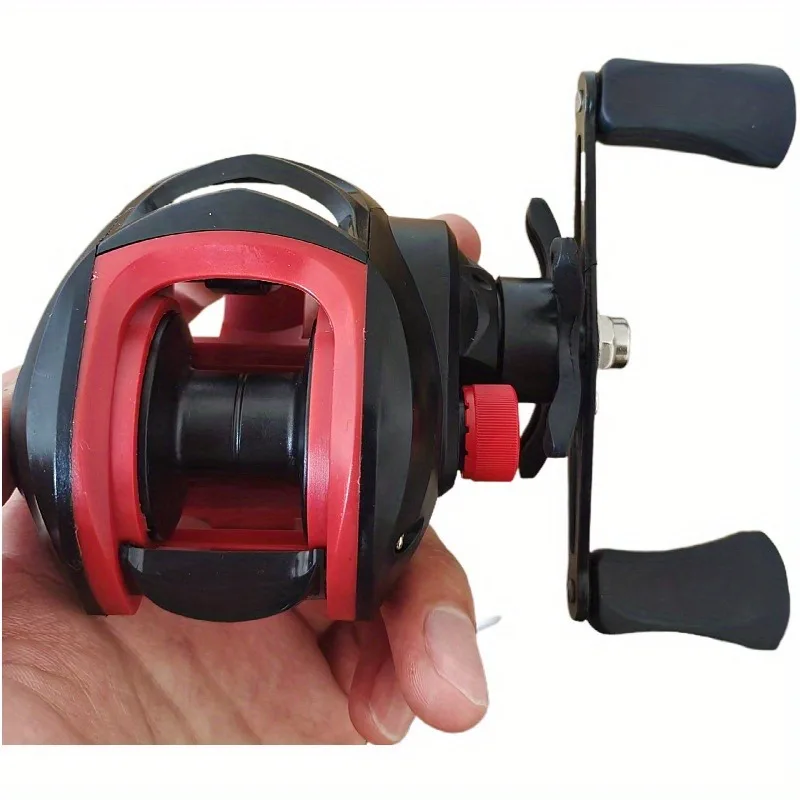 Baitcasting-Angelrolle, 17+1BB/18+1BB 7,2:1 Übersetzungsverhältnis 8kg Bremskraft Links-/Rechtshänder-Angelrolle für Barsch-Angeln