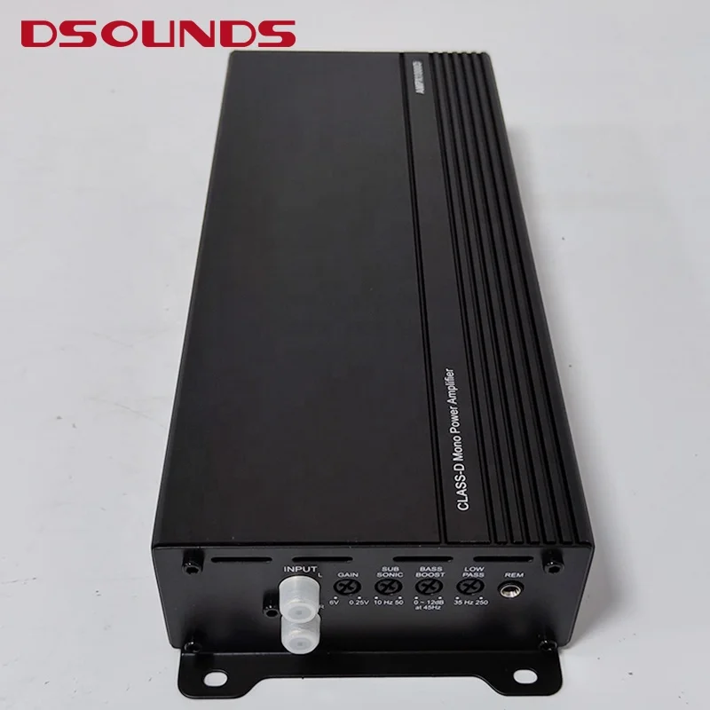 Mini Car Audio Amplifier 2800WRMS Big Power Class D Car Amplifier Monoblock Amplifier for Subwoofer of Car Sound System