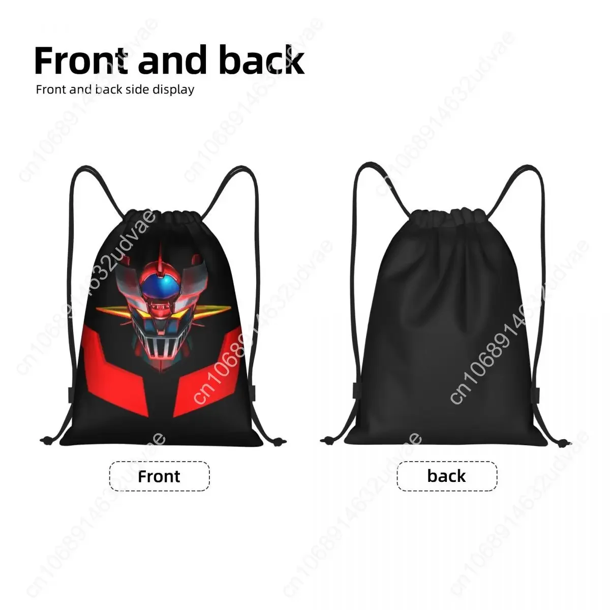 Personalized Mazinger Z Mad Robot Proximity Backpack for Men Women Gym Sports Bag Anime Mang Shopping Bag