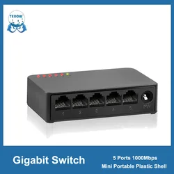 Switch Gigabit 5/8 porte Switch di rete 1000mbps Mini Switch Ethernet Switcher intelligente ad alte prestazioni RJ45 Hub iniettore Internet