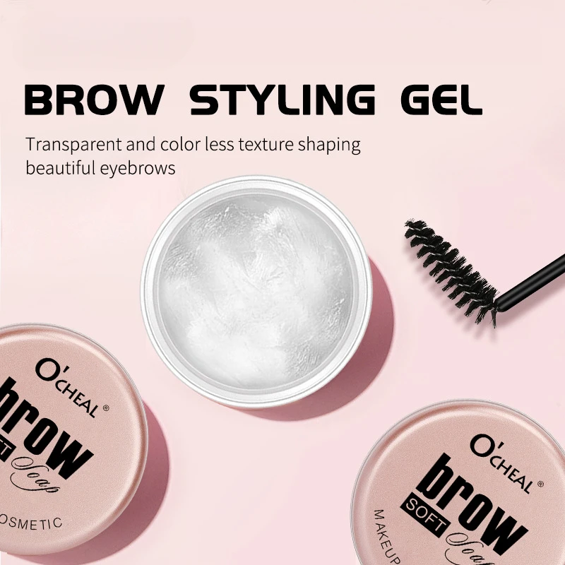 Wenkbrauw Styling Gel 3d Gevederde Wilde Wenkbrauw Wax Waterdicht Langdurig Gemakkelijk Te Dragen Wenkbrauwen Vrouwen Make-Up Beeldhouwen Zeep Cosmetica