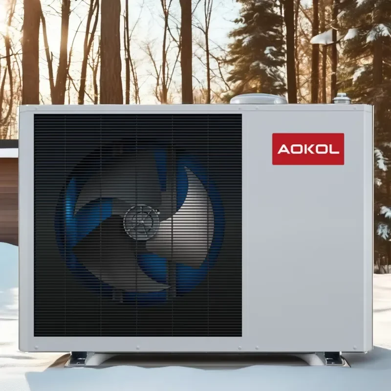 ERP A+++ New Design Heat Pump Monobloc R290, AOKOL China Factory 8kW Type Air to Water Heat Pump,Wifi Control Full DC