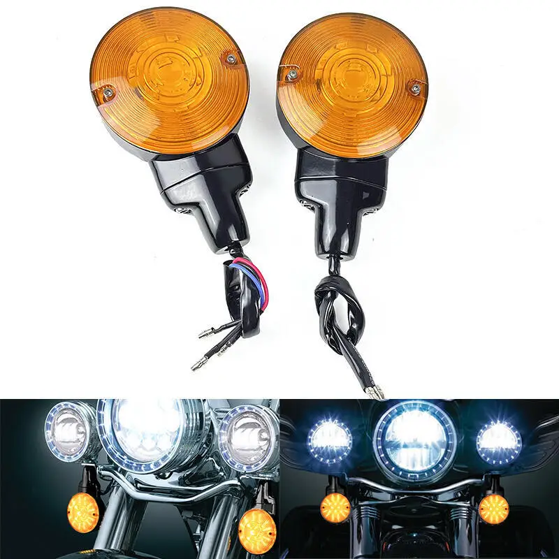

Motorcycle LED Flat Turn Signal Light For Har-ley Touring Electra Glide Road King FLHR FLHTC 2001-2017 FLSTC Turn Signal Light