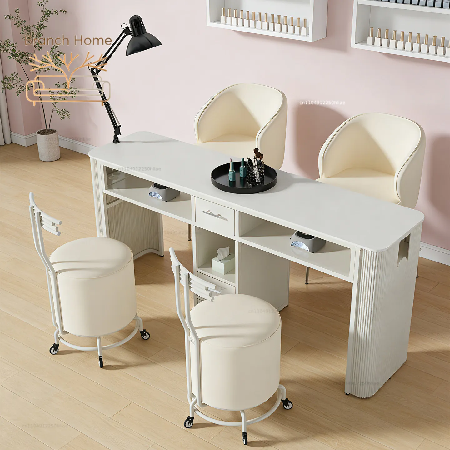 Rock slab manicure table manicure table and chair set single double widened manicure shop special table