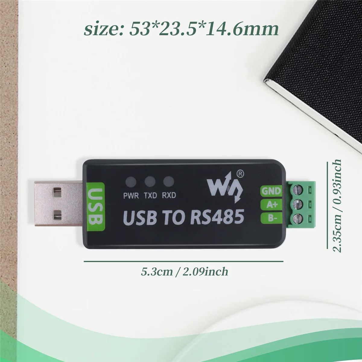 KK-B2-Waveshare USB para RS485 Conversor Serial Módulo de Comunicação RS485 300- 921600 Circuito de proteção ESD integrado Bps