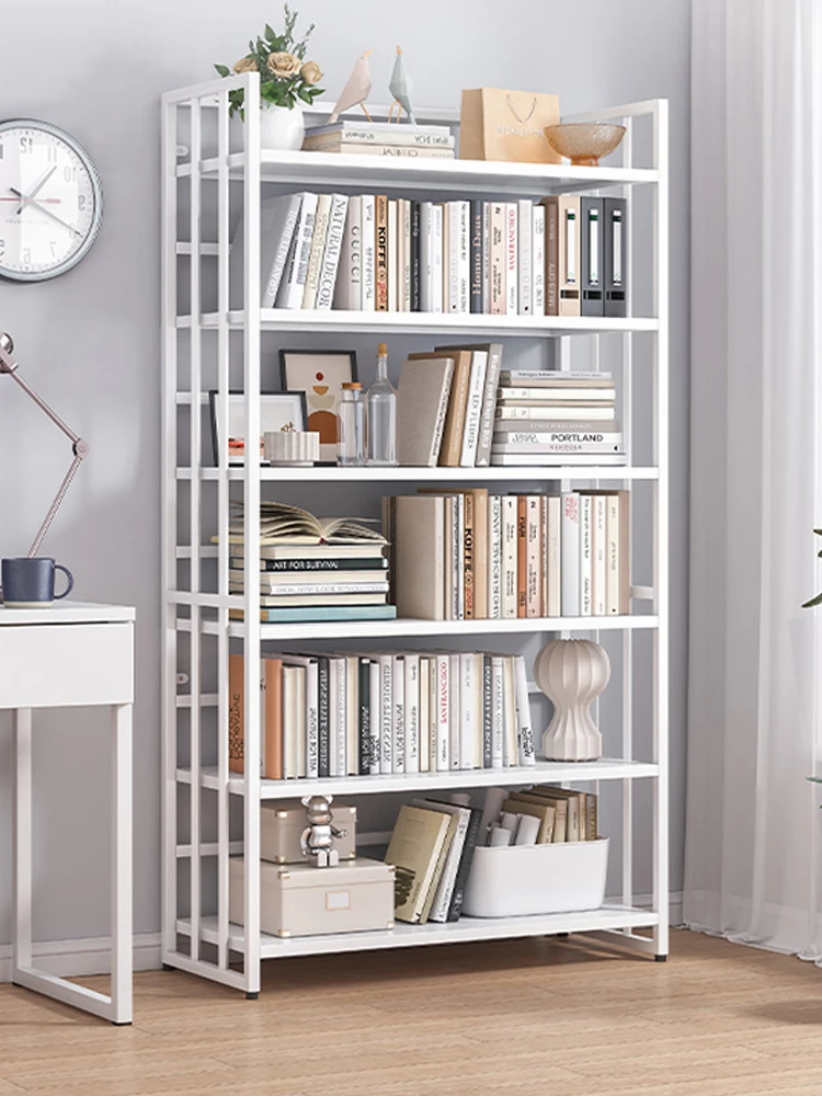 

Стальные книжные полки, книжный шкаф от пола до потолка для гостиной, бытовой железный многослойный книжный шкаф