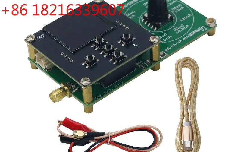 TAO  Digital Display Picoammeter Current Meter ±10pA to ±20mA Ammeter Manual Switch with 1.3-inch TFT Display