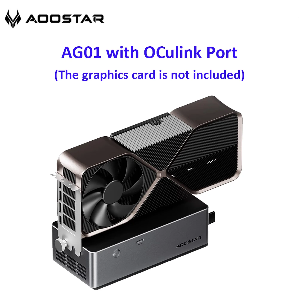 

AOOSTAR AG01 EGPU Dock with OCulink Port,Built-in 800W Power Supply External Graphics Card Supports TGX hot-swap,PCIe 4.0 x4