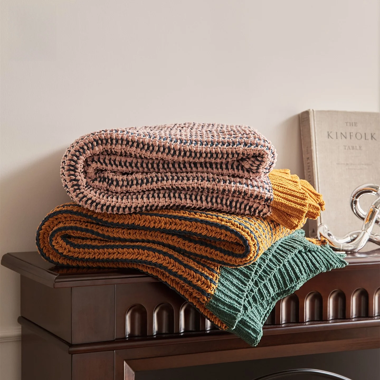 

Вязаное шерстяное одеяло Snow Neil, цвет оранжевый, покрывало для дивана, универсальное, всесезонное, с высокой воздухопроницаемостью