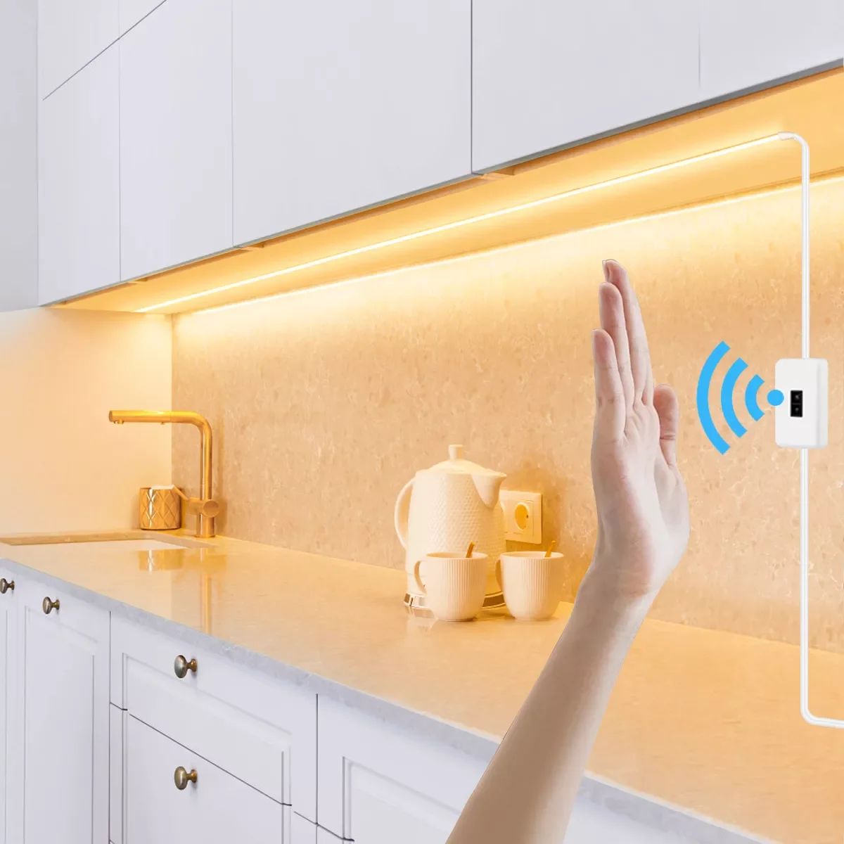 

DC5V USB 2835SMD LED Strip Light Motion Sensor for LED Mirror Light Lamp Tape with Hand Sweep Sensor Kitchen Cabinet Backlight