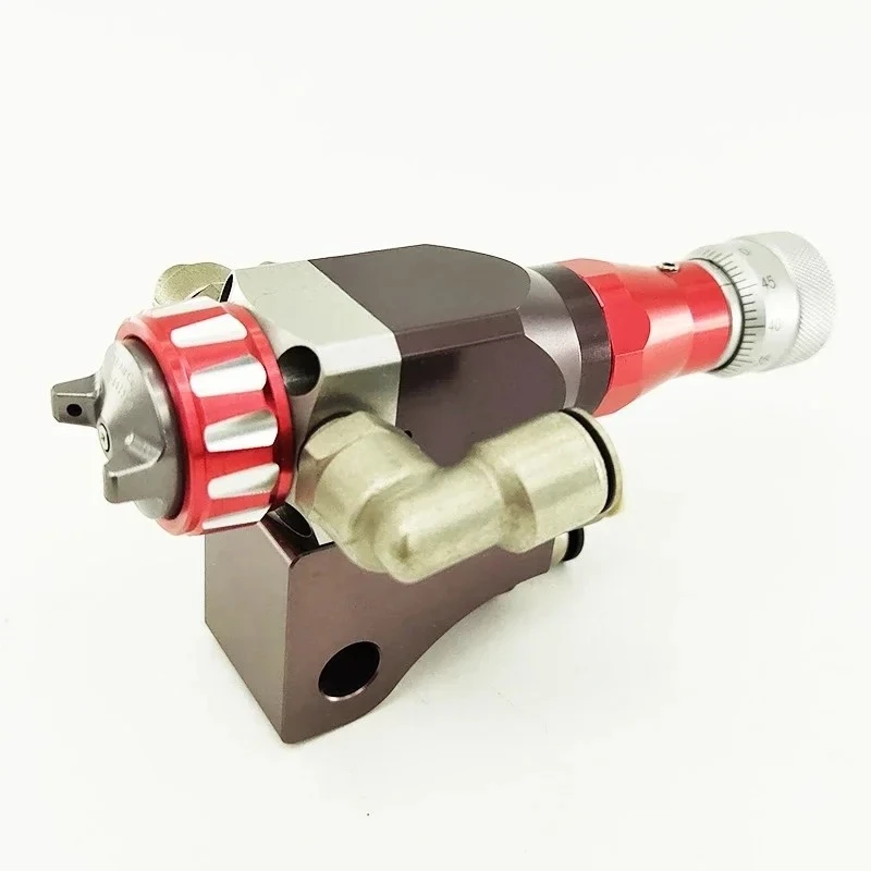 Automatic micro spray gun for low pressure and high atomization solution