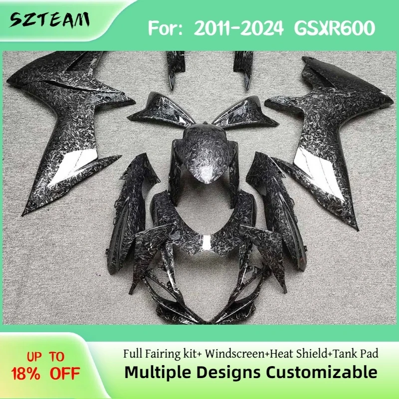 For GSXR600 750 K11 2011-2022 2023 2024 Carbon Fibre Paint Fairing Kit 11-24 GSXR 600 Motorcycle Accesorios Para Motos Fairings