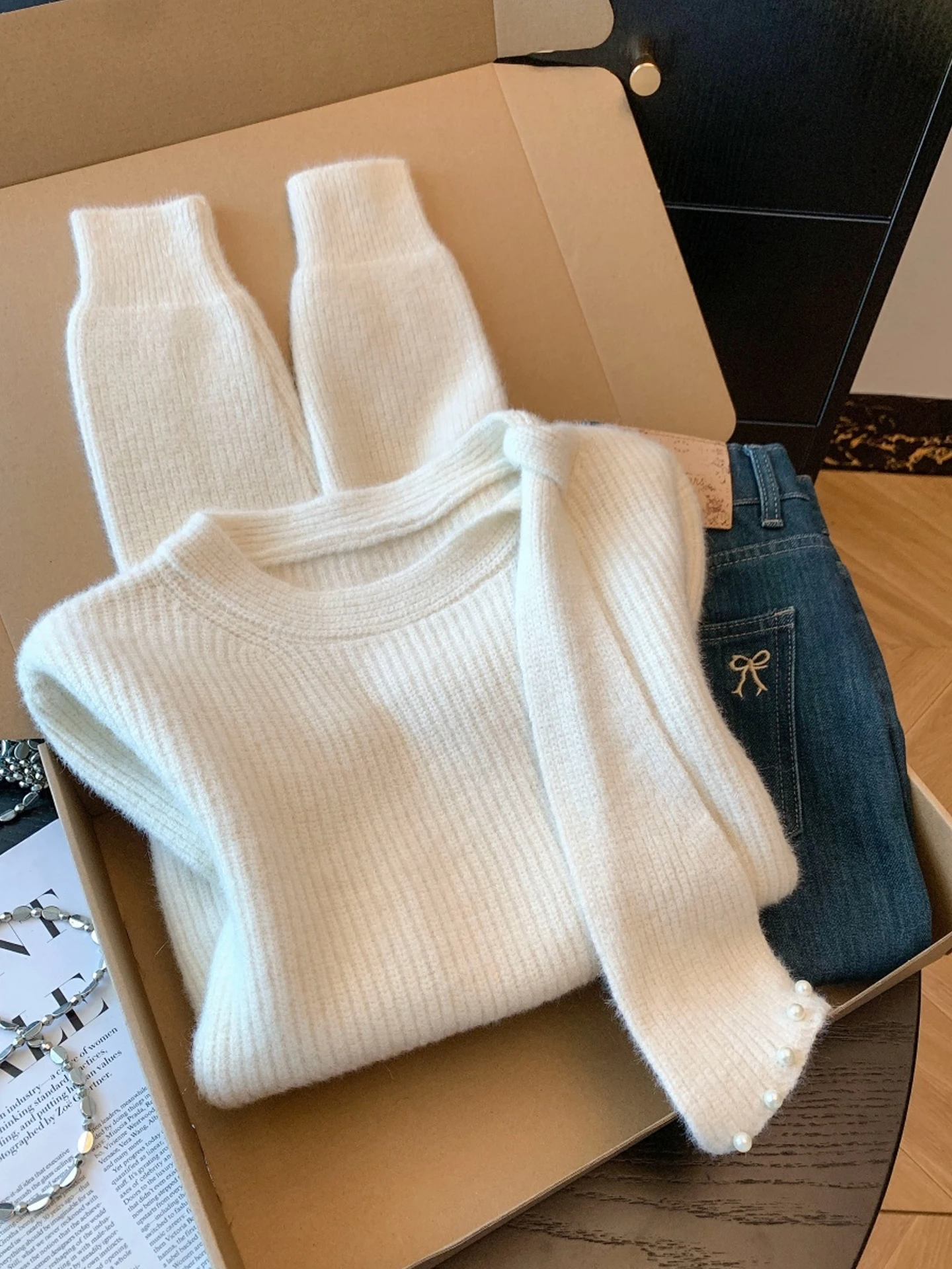 Prendas de punto con cinturón Thiened, ropa interior perezosa para mujer, Otoño Invierno, nueva llegada, marca Bule Design Sensation, suéter para mujer