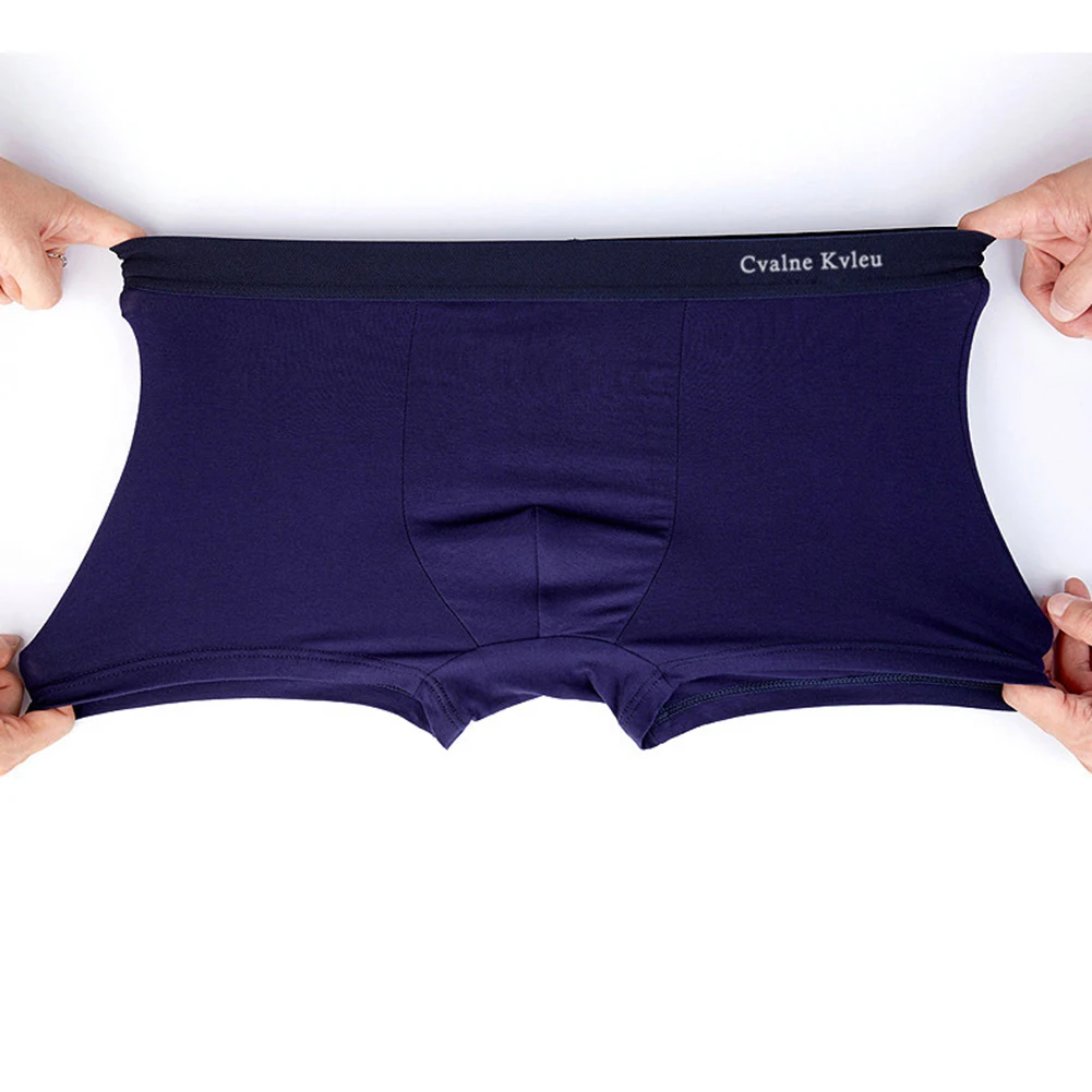 Breathable Soft U Convex Pouch Mens Lingerie Underwear Plus Size Boxers Shorts Middle Waist Panties Boxer