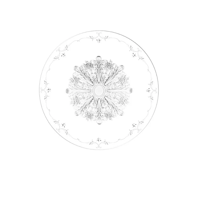 PU light panel imitation gypsum European French ceiling round lamp holder modeling lamp pool 143cm parquet light panel