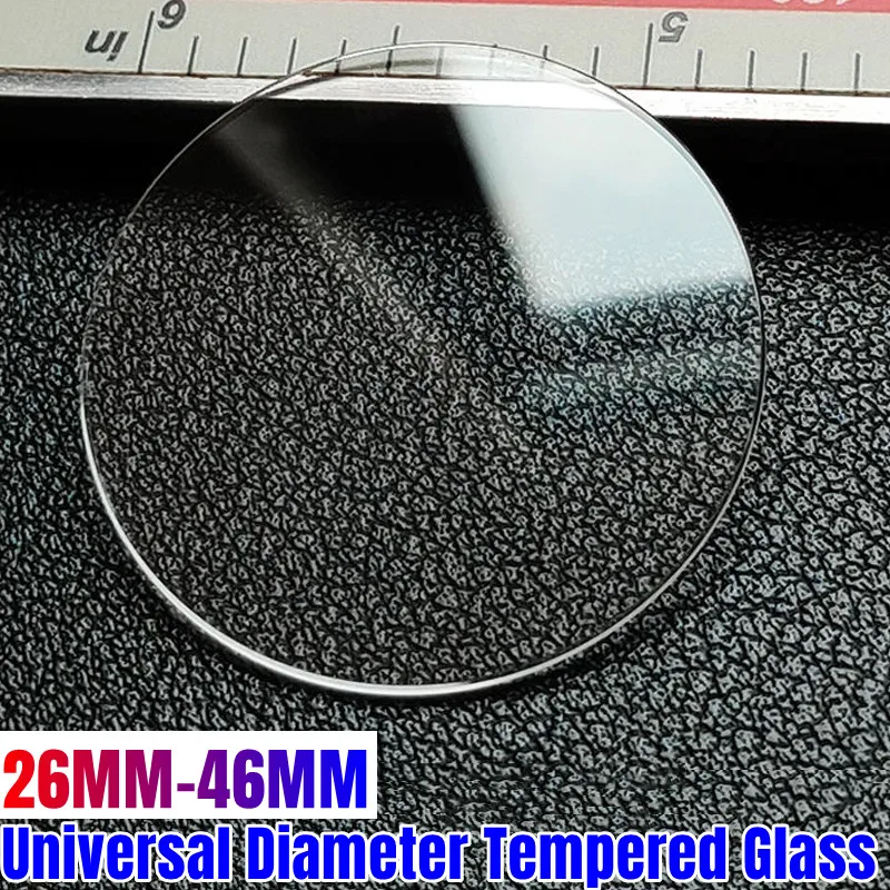 3PCS Universal Tempered Glass For Xiaomi Huawei Smart Watch Round Protective Film 26mm 28 30 32 34 36 38 40 41 42 43 44 45 46mm