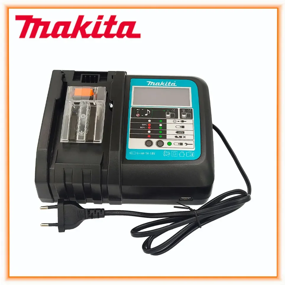 

18VRC зарядное устройство Makita 3A 6A 14,4 в 18 в Bl1830 Bl1430 BL1860 BL1890 инструмент зарядное устройство USB Prot 18VRF охлаждающий вентилятор