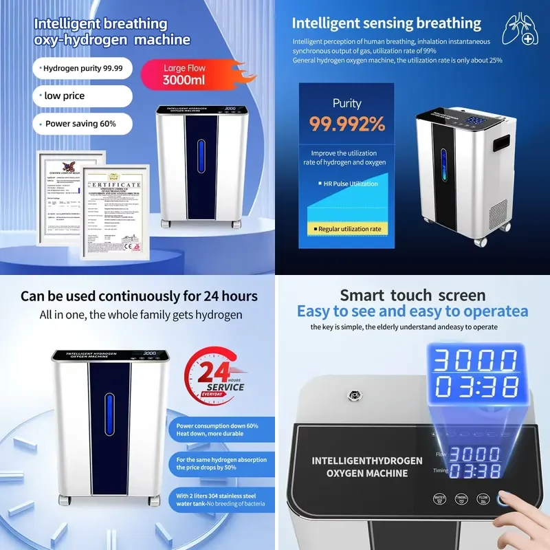 Water Generator Inhalation Machine 3000ml/min Pulse Inhal for Convenient Access