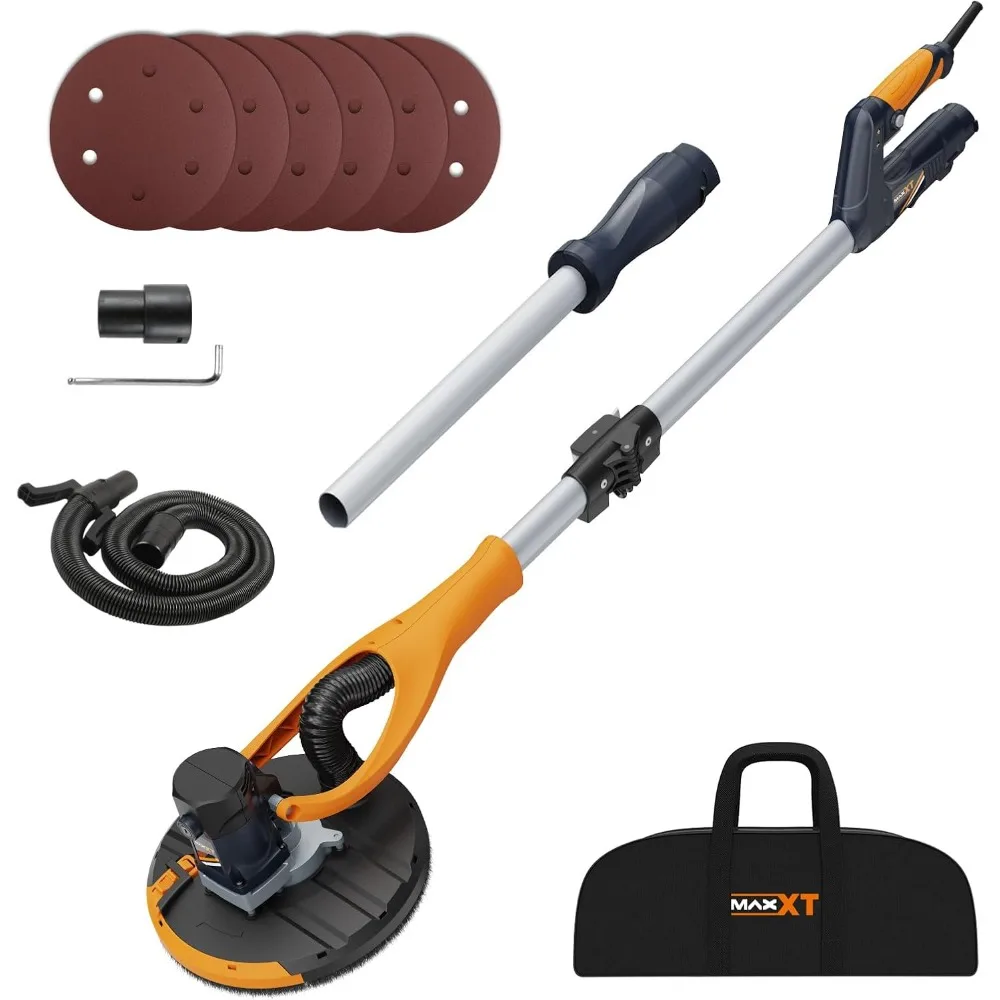 

Drywall Sander, Lightweight Popcorn Ceiling Removal Tool, 5 Variable Speed Foldable Telescopic Electric Drywall Sander