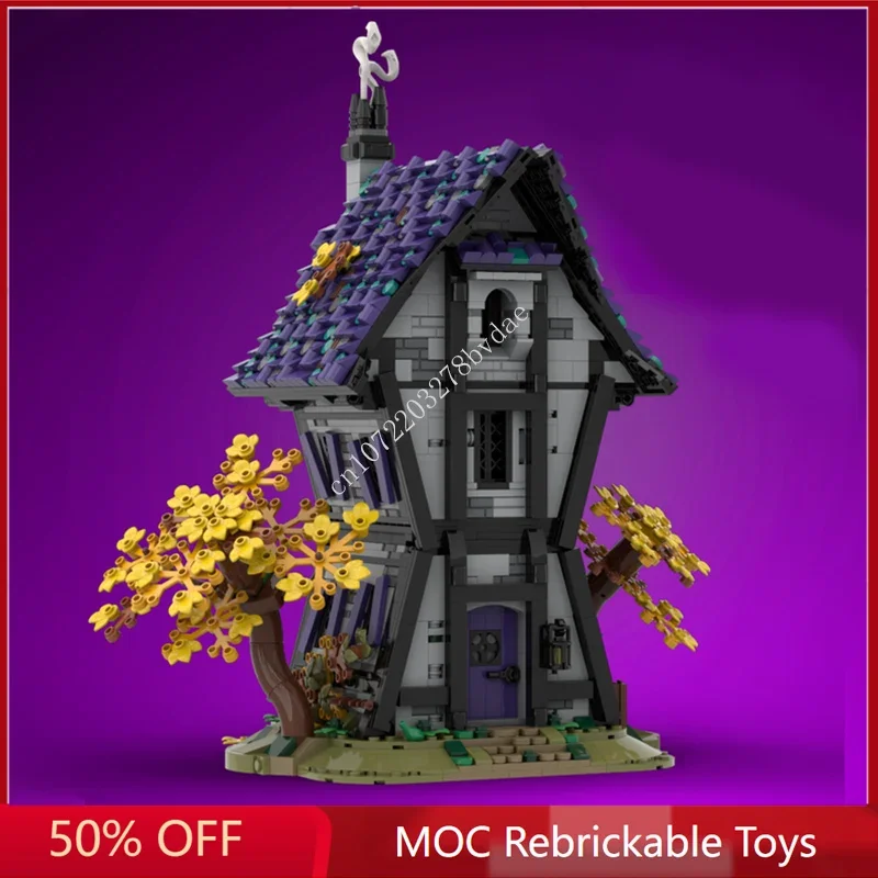 

1912PCS Witches' House Modular MOC Creative street view Model Building Blocks Architecture DIY Assembly Model Toys Gifts