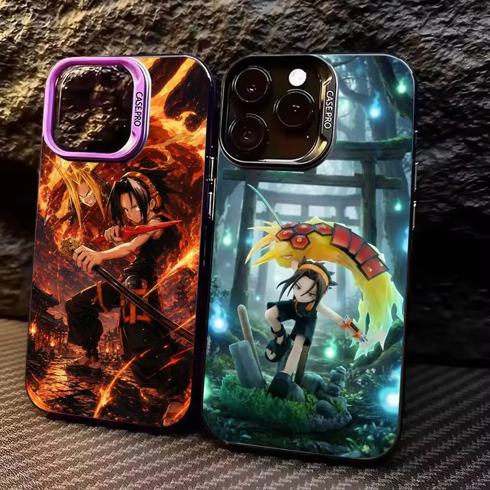

S-SHAMAN KING-S Yoh A-Asakura Phone Case For iPhone 17,16,15,14,11,12,13 Plus,Pro Max,XS,Colorful Silver