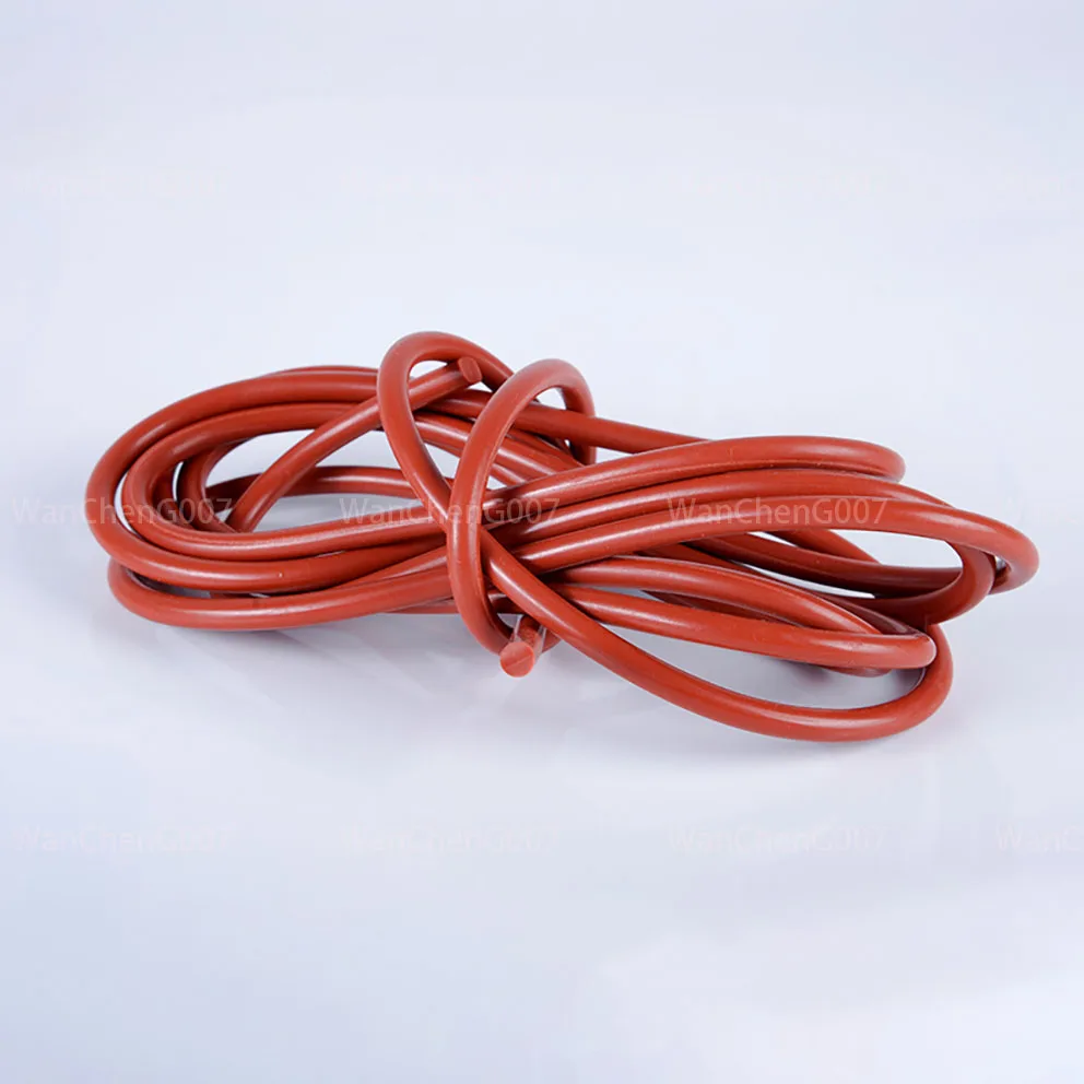 

Red Solid Silicone Seal Strips, Rubber Gasket, O Ring, Round Rod Diameter 1-25mm, High Temperature Resistant, 1m, 5m, 10m