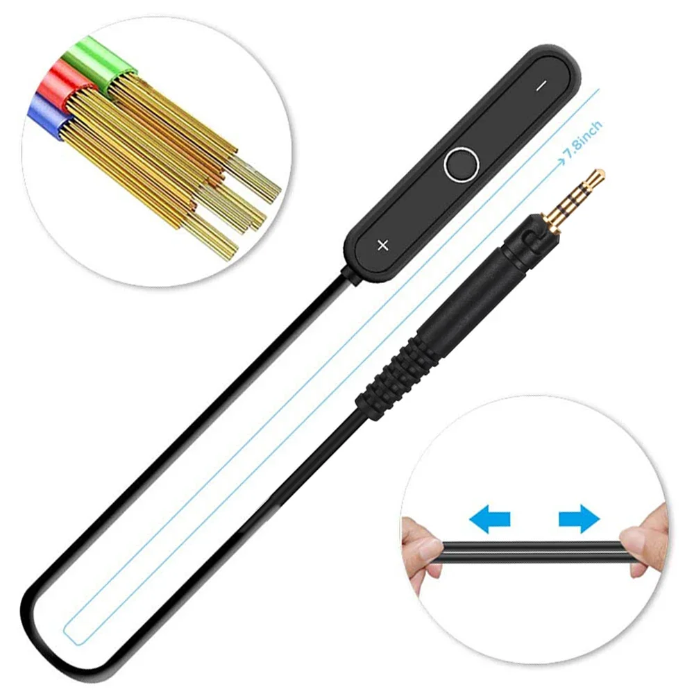 Bluetooth 5.0 A2DP Adapter Wireless Handsfree Receiver for Sennheiser HD598 HD558 HD518 HD598Cs HD599 HD569 HD579 Headphones