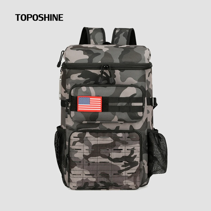 Toposhine 25L 전술 배낭 남성 여행 대용량 배낭 남성 방수 야외 피크닉 캠핑 다기능 가방