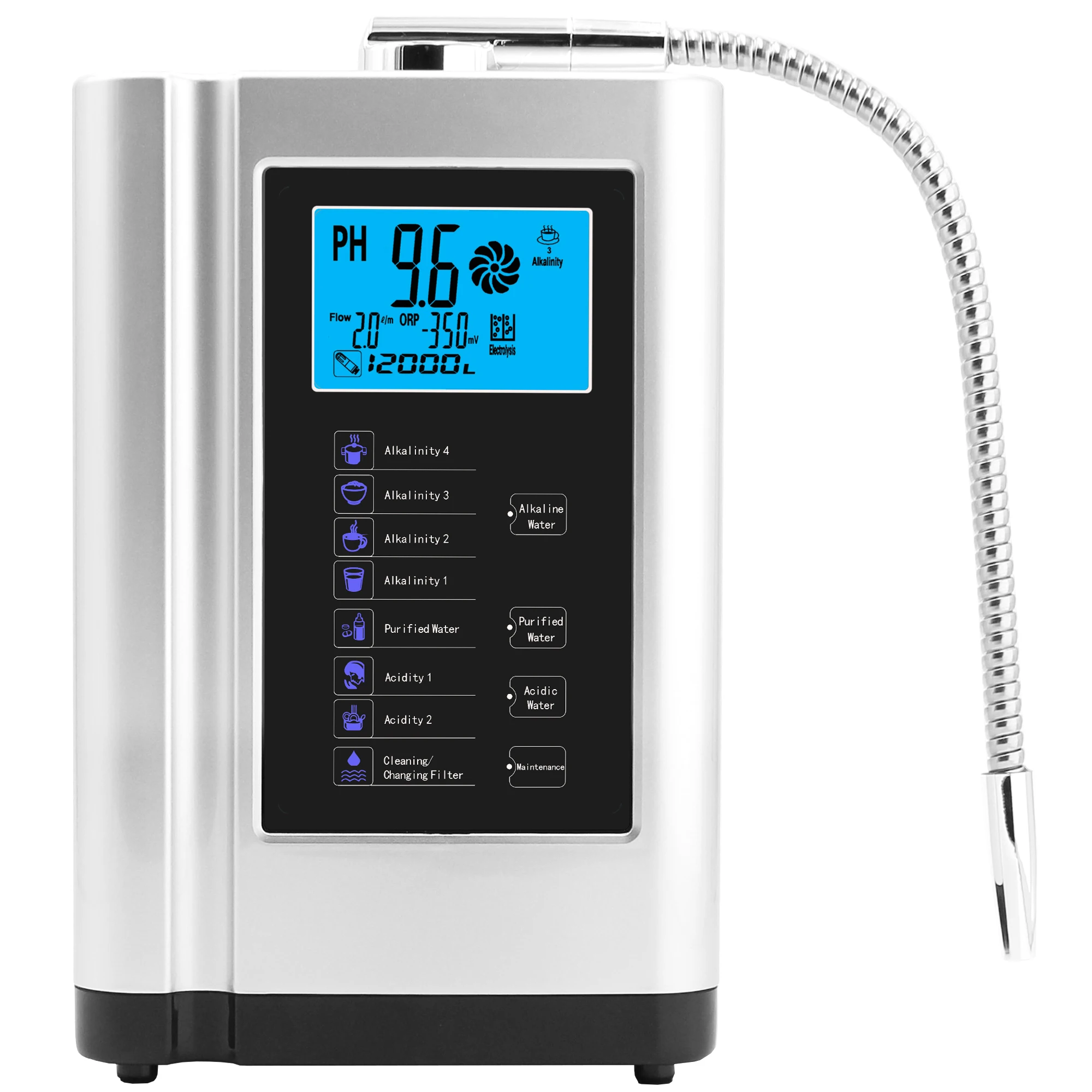 Good quality Hydrogen Water Ionizer alkaline water dispenser for india market