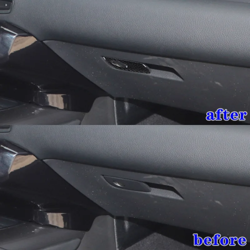 

For 19-22 Toyota Supra A90 Carbon Fiber Glove Box Button Decoration Sticker Interior Modification