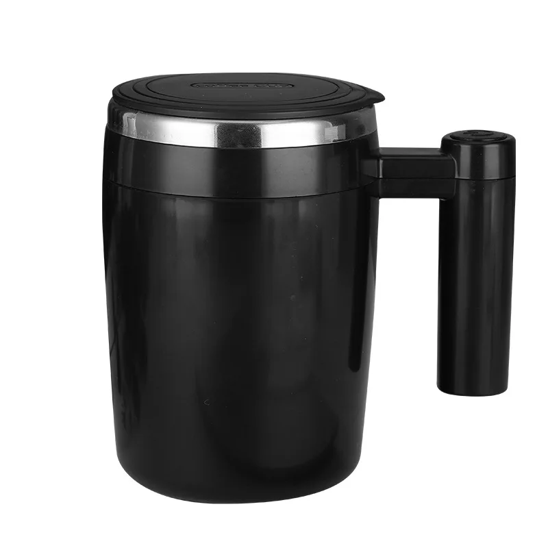 New Upgrade 400ml USB Rechargeable Battery Auto Mixing Cup For Coffee Milk Grain Oat Magnetized Stirring ABS Stainless Steel Mug