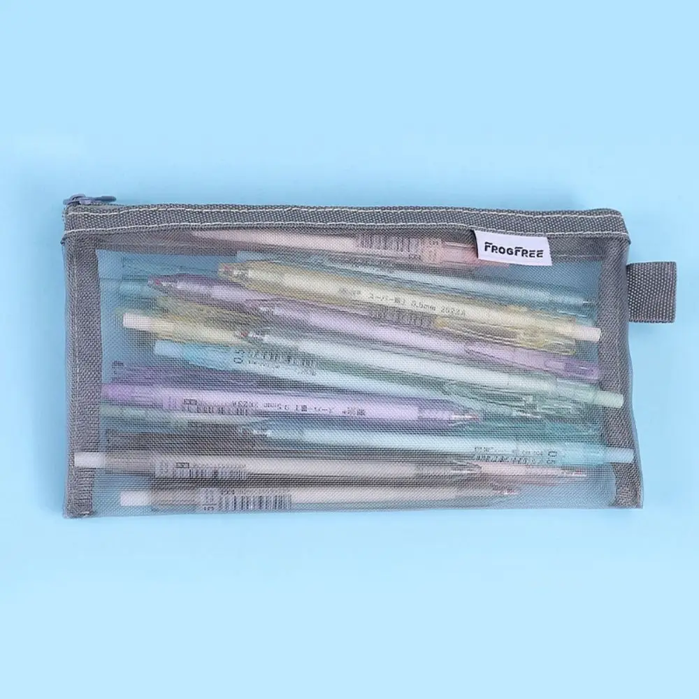 

Ins Net Pen Bag Korean Version High Appearance Level Pencil Bag Large Capacity Multifunction Stationery Storage Bag
