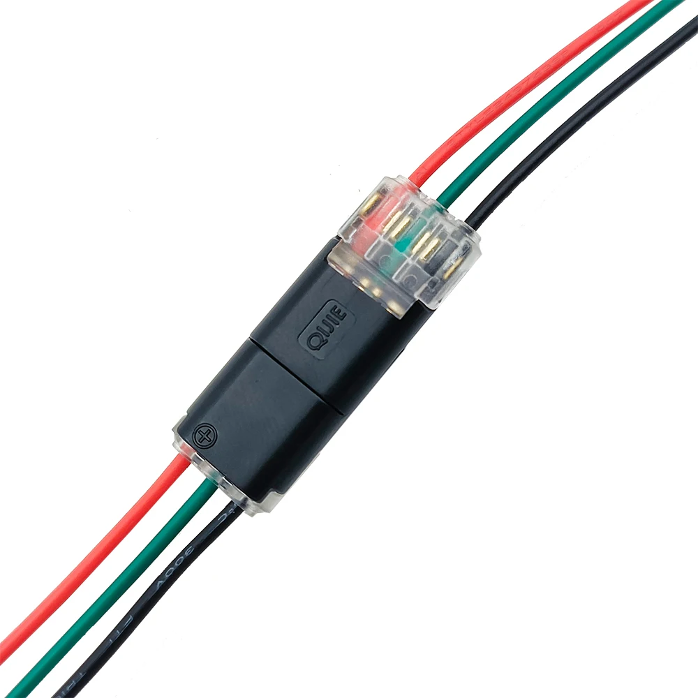 10/30/50pcs Wire Connect Terminal Connector, 3-Pin Bidirectional Plug-in Cable Buckle Connector DC Lock Cover Suitable LED