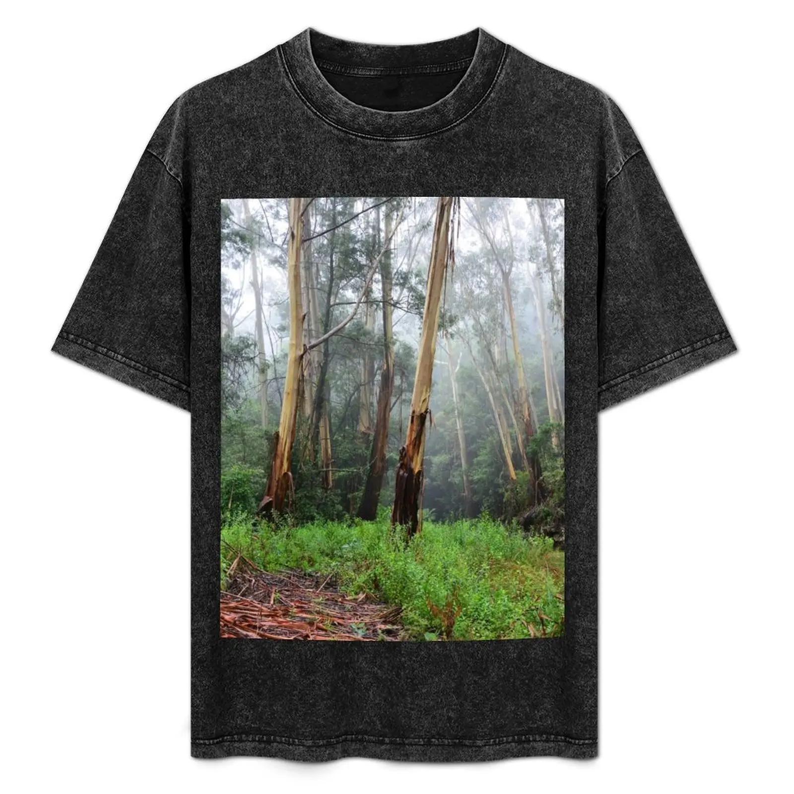 Stringy Bark in the Mist - Mt Wilson NSW Australia Camiseta para trabajo al aire libre
