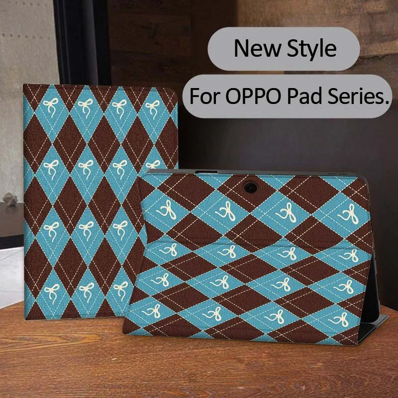 

Retro Diamond Pattern For OPPO Realme Pad 3 11 2 4 Pro Air Neo SE X 11 11.61 11.4 12.1 13.2 Inch Tablet Case
