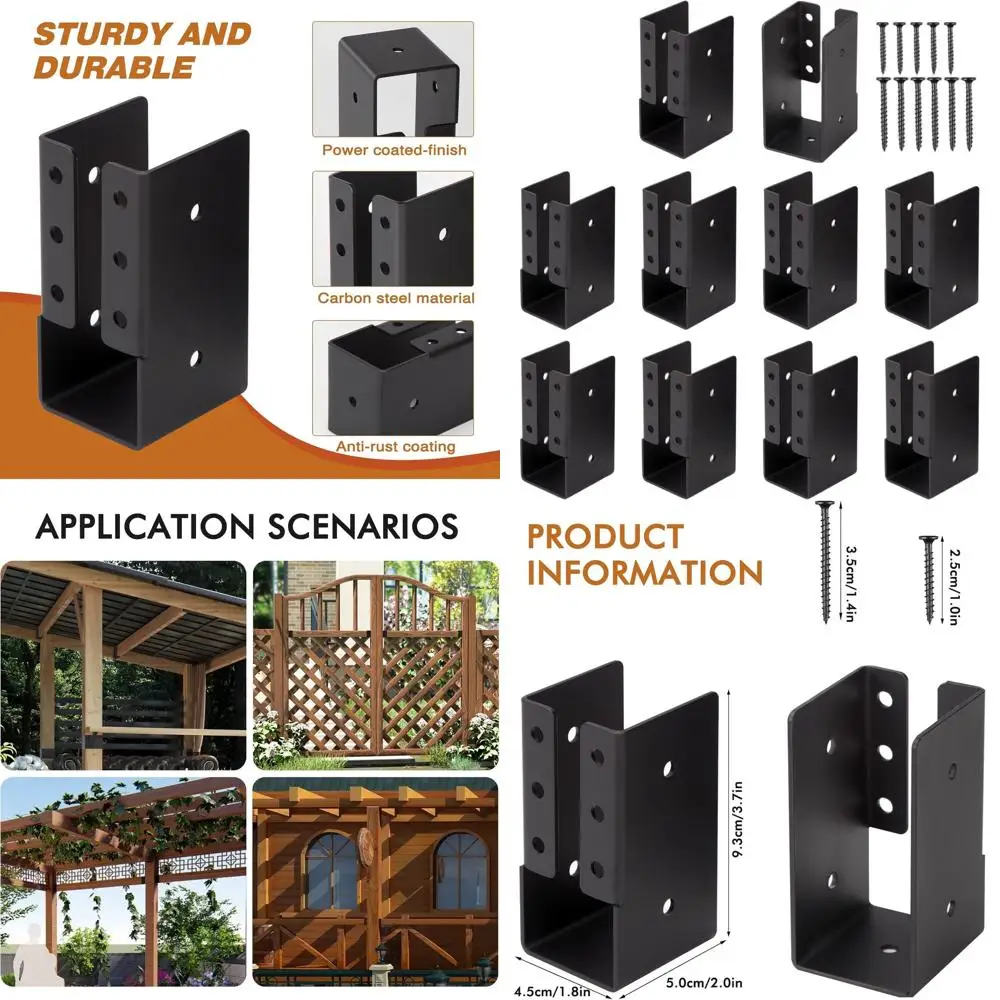 

Набор из 30 вешалок для скрытых суставов размером 2x4 дюйма с винтами для балок, качелей, поручней и заборов