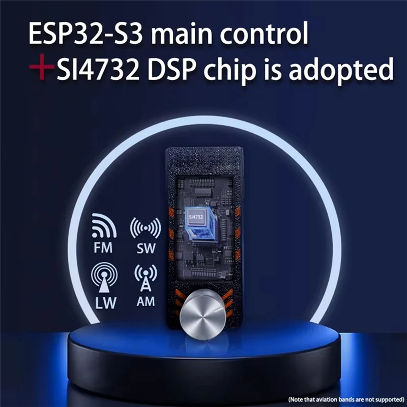 LICE-ATS MINI PRO SI4732 V1.01 ESP32-S3 B راديو DSP كامل المدى، جهاز استقبال الجيب 0.5-108 ميجا هرتز، مثالي لـ FM AM MW SW SSB