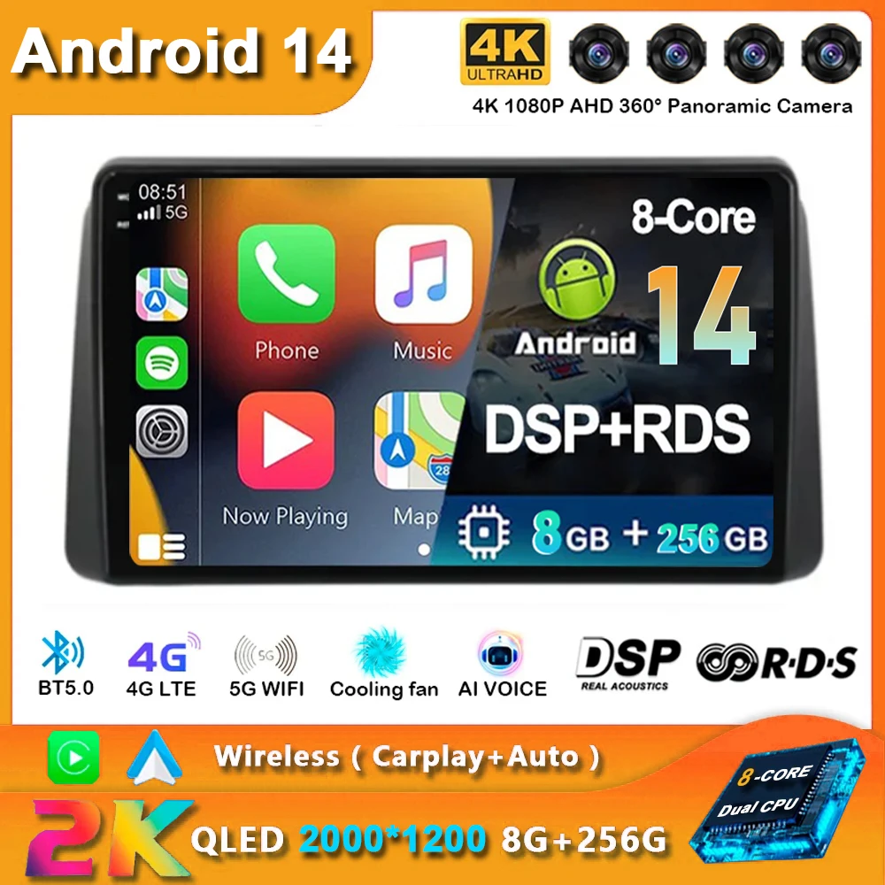 

Android 14 Carplay Car Radio For Chrysler Grand Voyager 5 2011 - 2015 Navigation GPS Multimedia Player Stereo WiFi Auto DSP BT