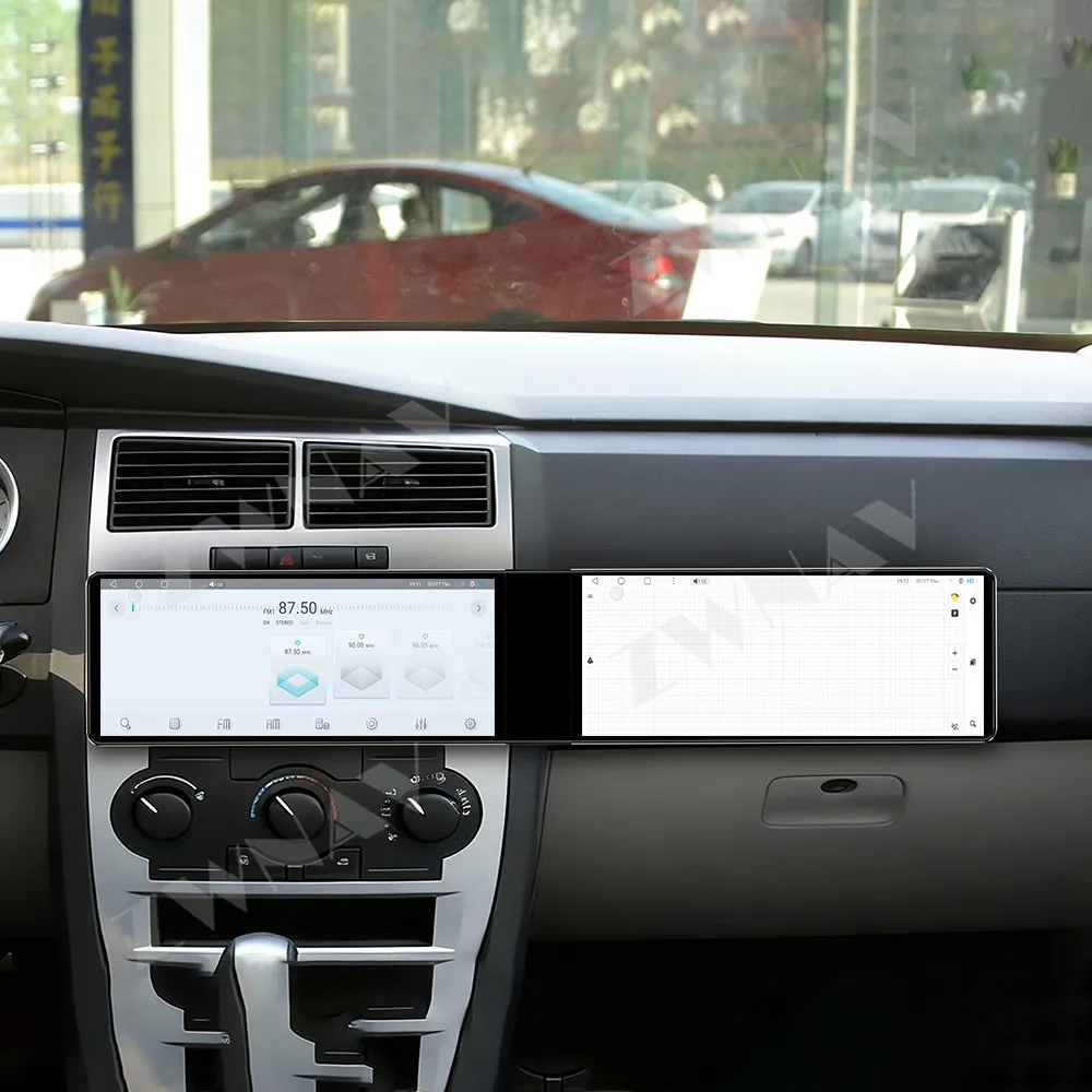 Dual 12.3” For Dodge Charger/Magnum 2004-2007 Android 13.0 GPS navigation carplay multimedia player radio wireless head unit