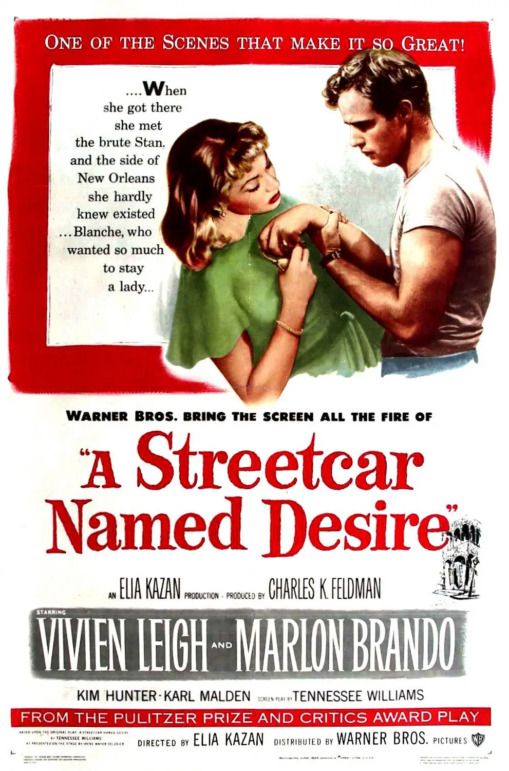 Movie A Streetcar Named Desire (1951) Silk Poster Home Decorative Wall Painting