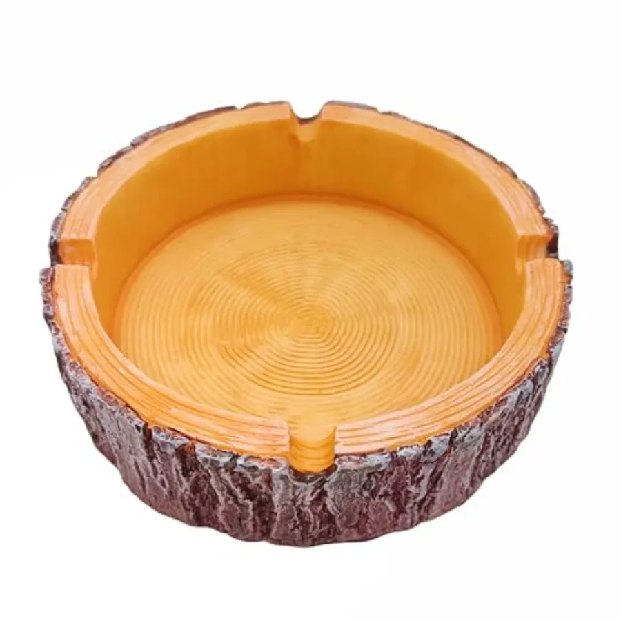 

Imitative Wood Cigarette Ashtray Outdoor Indoor Ashtray And Great Gifts for Smokers, Wooden ashtray for Patio, Home Outside, Of