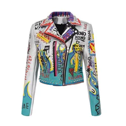 Giacca da moto da donna Bump Punk Jacket Rock cappotto da motociclista da donna giacca da moto con rivetti lunghi colore resistente all'usura di piccole dimensioni