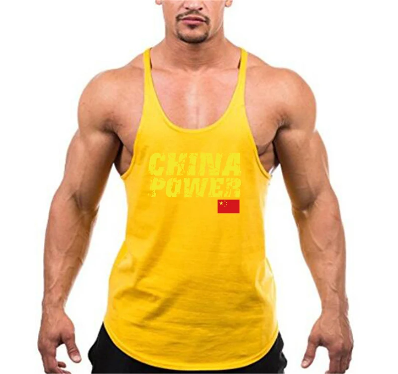 Summer Outdoor Sports Pure Cotton Men's Sports Round Neck Printed Fitness Bottoming Sweat-absorbing Basketball Vest